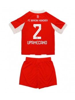 Bayern Munich Dayot Upamecano #2 Heimtrikotsatz für Kinder 2025-26 Kurzarm (+ Kurze Hosen)